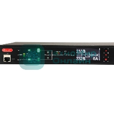 Автоматический ввод резерва ELEMY RACK ATS, 1U, 220В, 32А, OLED, Ethernet, in (2) IEC309, out (2) C19 (9) C13