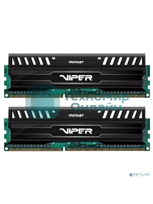 Оперативная память Patriot Viper 3, DDR3, 16GB (2x8 GB), 1600 MHz, CL10, DIMM, радиатор, черный