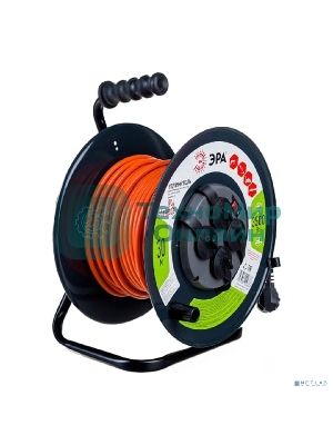 Удлинитель силовой ЭРА RMx-4es-3x1.5-30m-IP44 на м. катушке c/з 4 гн 30м ПВС 3х1.5 (1/33)