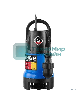 Насос ЗУБР НПГ-Т7-550 т7 аквасенсор погружн дренаж. для грязн водыd частиц до 35мм 550Вт датчик ур