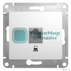 Механизм розетки SCHNEIDER ELECTRIC GSL000181K Glossaкомп. 1-м rj45 белый