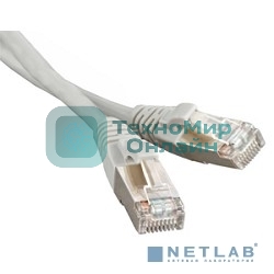 Патч-корд Hyperline PC-LPM-STP-RJ45-RJ45-C6a-5M-LSZH-GY Патч-корд FTP, Cat.6a, LSZH, 5 м, серый