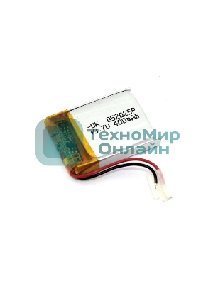 Аккумулятор Li-Pol (батарея) 5*20*25мм 2pin 3.7V/400mAh
