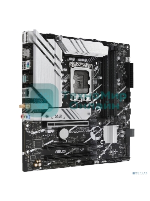 Материнская плата ASUS PRIME B760M-A WIFI D4, LGA 1700, Intel B760, 4xDDR4, 4xSATA, 2xM.2, 1xPCIe 4.0 x16, 1xPCIe 4.0 x4, 1xPCIe 4.0 x1, 2xHDMI, 1xDP, 1x 2.5Gb LAN, 2xUSB-A 3.2 Gen 2, 4xUSB-A 2.0, 3x3.5 мм, 7.1, mATX