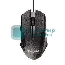 Мышь проводная ExeGate Professional Standard SH-9025L черный, 1000 dpi, USB, кнопки - 3