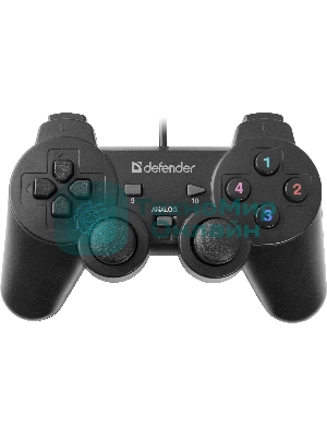 Геймпад Defender Omega USB, Проводной геймпад, 12 кнопок, 2 стика