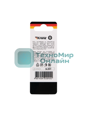 Бита для шуруповерта Kranz PH1х50 мм (2 шт./уп.)