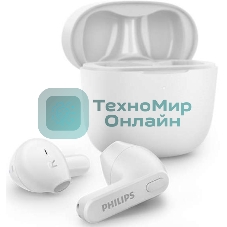 Полностью беспроводные вкладыши с мик/Bluetooth 5.1/время работы 6 ч/3 доп заряда в кейсе/авто подкл и отк/smart pairin/вкладыши/белые