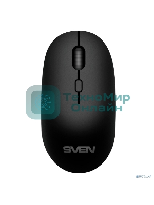 Мышь беспроводная SVEN RX-222W черный, 1800 dpi, радиоканал, Bluetooth, USB, кнопки - 4