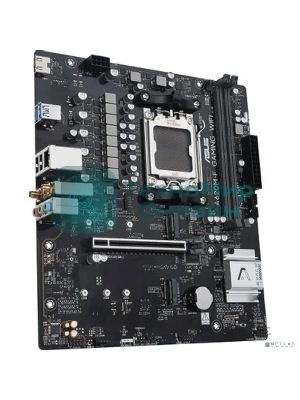 Материнская плата ASUS A620M-F GAMING WIFI, AM5, AMD A620, 2xDDR5, 2xM.2, 1xPCIe 4.0 x16, 1xHDMI, 1x2.5Gb LAN, Wi-Fi 6E, Bluetooth 5.3, 2xUSB-A 5Gbps, 2xUSB-A 2.0, 3x3.5 мм, 7.1, mATX