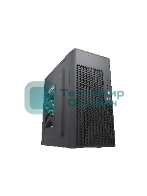 Компьютерный корпус с блоком питания Foxline 450Вт./Case Forza mATX, 450W, 2xUSB 2.0+2xUSB 3.0, Black, w/o FAN, 8 см fan PSU, power cord