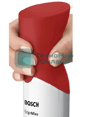 Блендер погружной Bosch MSM64110 450 Вт, белый/красный