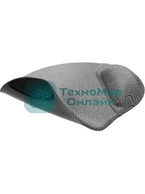 Коврик для мыши Defender гелевый Easy Work (серая лайкра) нескользящ.основа,260х225х5мм