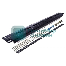 Патч-панель LANMASTER 24 порта, UTP, кат.6, 1U
