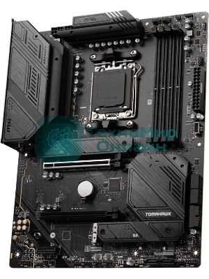 Материнская плата MSI MAG B650 TOMAHAWK WIFI, AM5, AMD B650, 4xDDR5, 6xSATA, 3xM.2, 1xPCI-E 4.0 x16, 1xPCI-E 4.0 x2, 1xHDMI, 1xDisplayPort, 1xUSB Type-C, 1x2.5Gb LAN, 2xUSB-A 2.0, 3xUSB-A 3.2 Gen 1, 3xUSB-A 3.2 Gen 2, 5x3.5 мм, 7.1, Standard-ATX