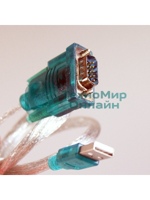 Кабель AM/Com port 9pin 1.2м VCOM адаптер USB -> RS232, DE9P (добавляет в систему новый COM порт), VUS7050