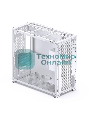 Компьютерный корпус без блока питания Case JONSBO D41 MESH, Midi-Tower, TG, no fan, 1xUSB-A 3.2 + 1xUSB-C 3.2, ATX, mATX белый