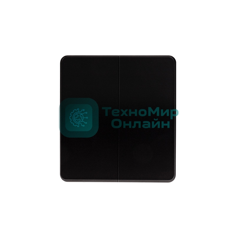 Выключатель Kranz ROUND 2 кл проходной (переключатель) 10А с/у оникс