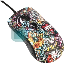 Мышь проводная Qumo Splash M40 черный, 3200 dpi, USB, кнопки - 6