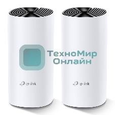 Домашняя Mesh TP-Link Wi-Fi система Deco M4 (1-Pack), 1167 Мбит/с (5 ГГц: до 867 Мбит/с + 2,4 ГГц: до 300 Мбит/с), 2 порта 1000 Мбит/с, 2 встроенные антенны на каждом модуле Deco