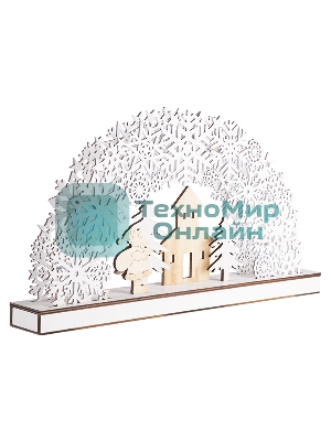 Деревянная фигурка с подсветкой 