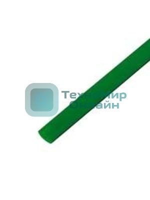 Трубка термоусадочная Rexant 3.0/1.5 1 м зеленый