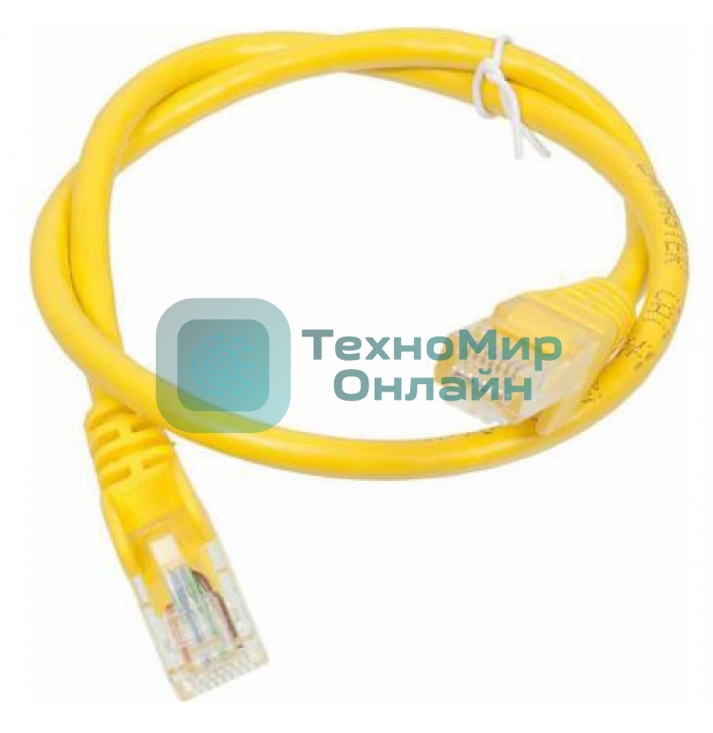 Патч-корд LANMASTER UTP TWT-45-45-0.5-YL вилка RJ-45-вилка RJ-45 cat.5е 0.5м желтый ПВХ (уп.:1шт)