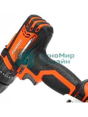 Дрель-шуруповерт аккумуляторная Patriot BR 183UES, Аккумуляторная, 18В, Кейс