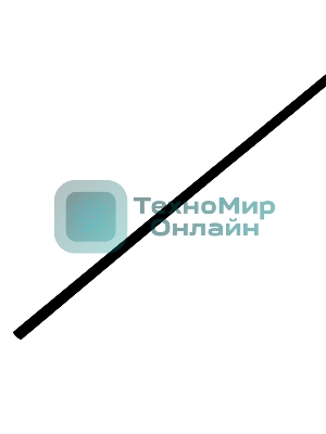 Трубка термоусаживаемая PROconnect ТУТ 3,0/1,5мм, черная, упаковка 50 шт. по 1м,