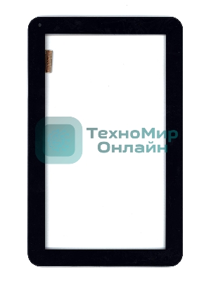 Сенсорное стекло (тачскрин) для Irbis TZ100. черное с рамкой