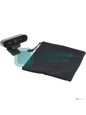 Веб-камера Logitech Brio 4K HDR 3840x2160, 30 кадр/с, USB Type-A, микрофон (2 шт, шумоподавление), автоматическая фокусировка, автоосвещение, HDR, шторка приватности, универсальное крепление