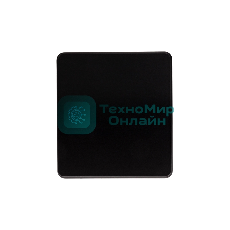 Выключатель Kranz ROUND 1 кл проходной (переключатель) 10А с/у оникс