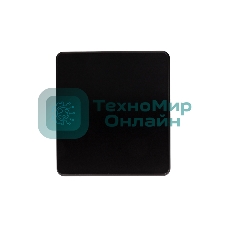 Выключатель Kranz ROUND 1 кл проходной (переключатель) 10А с/у оникс