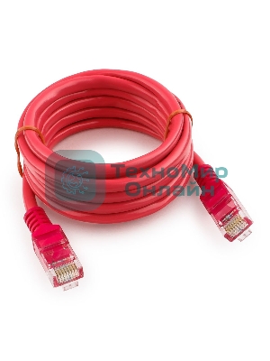 Патч-корд UTP Cablexpert cat.5e, 2м, литой, многожильный, розовый