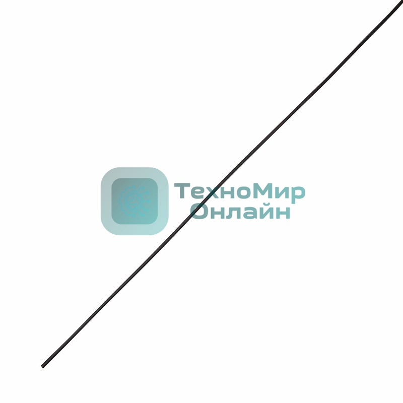 Термоусаживаемая трубка клеевая Rexant 4,8/1,6 мм, черная, упаковка 10 шт. по 1 м