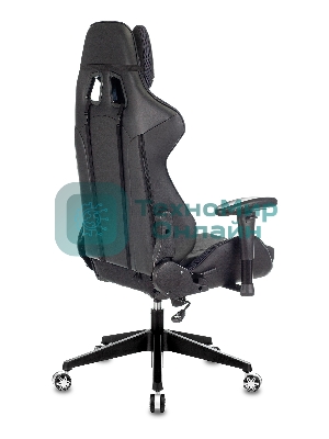 Кресло Бюрократ VIKING 4 AERO BLACK EDITION черный, экокожа, 120 кг, механизм качания