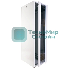 Шкаф телекоммуникационный напольный ЭКОНОМ 42U (600 × 600) дверь стекло, дверь металл