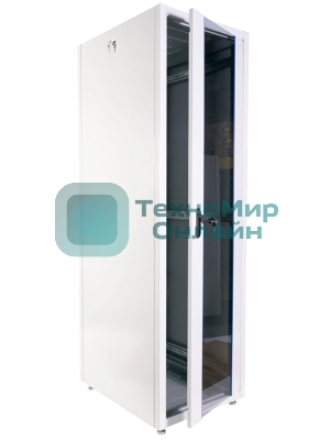 Шкаф телекоммуникационный напольный ЭКОНОМ 42U (600 × 600) дверь стекло, дверь металл