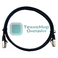 Патч-корд Buro STP 4 пары cat.7 CCA molded 1.5м черный RJ-45 (m)-RJ-45 (m)
