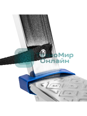 Стремянка двухсторонняя Сибртех 4 ст., сталь профиль, стальные ступени