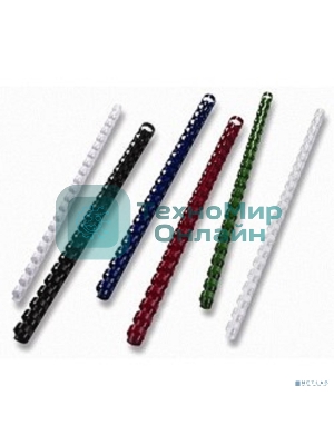 Пружины для переплета пластиковые Office Kit d=12 мм 71-90 лист A4 белый (100 шт) BP2031