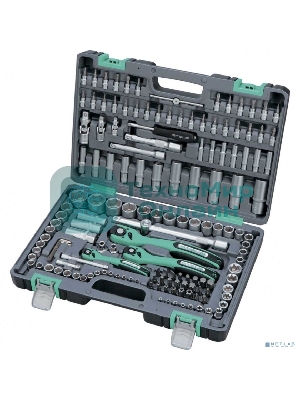 Набор инструментов Stels 141141/4'' 3/8'' 1/2'' cr-v s2 усиленный кейс 151 предм.