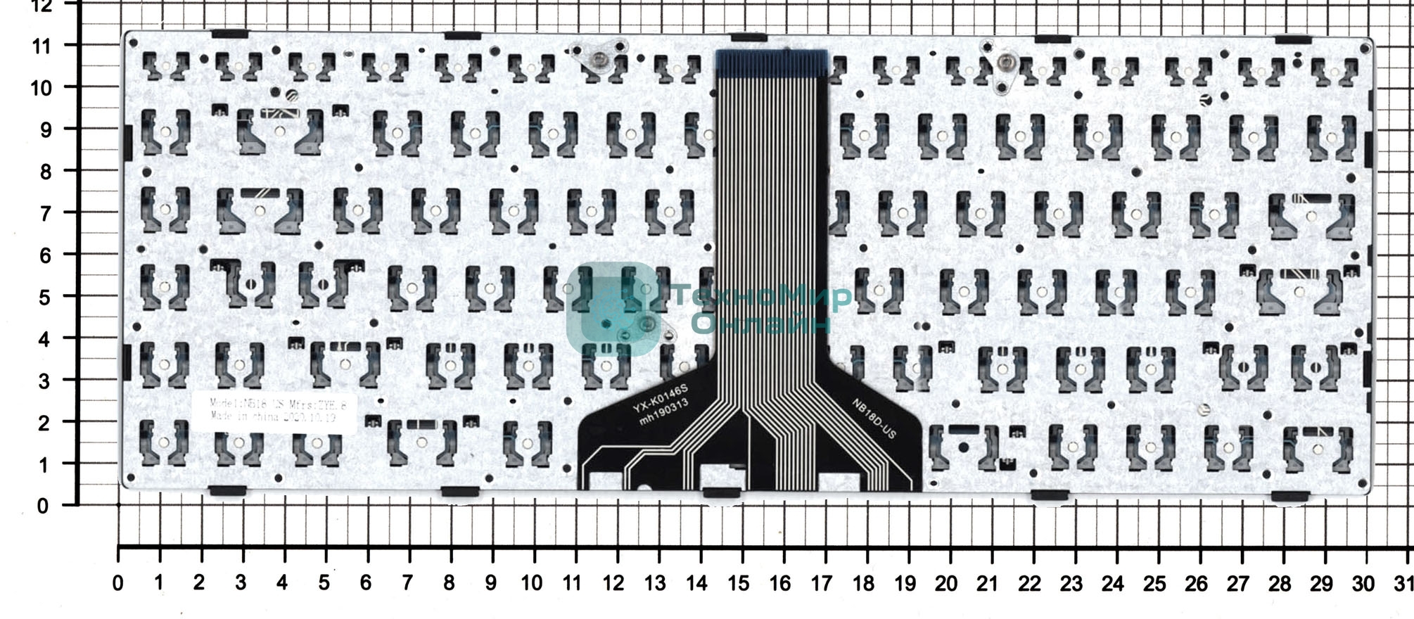 Клавиатура для ноутбука Lenovo IdeaPad 100-14IBD черная