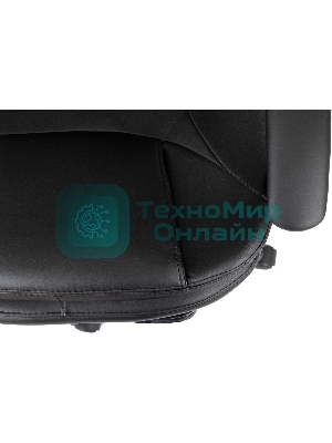 Кресло Бюрократ CH-868N-BF черный, экокожа, подставка для ног