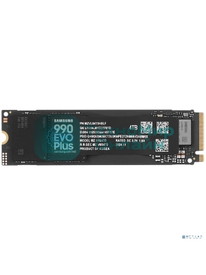 Накопитель SSD Samsung 990 EVO Plus, 4 ТБ, M.2 2280, PCIe 4.0 x4, NVMe 2.0, R/W 7250/6300
