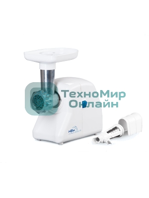 Мясорубка электрическая Ротор Экстра-М ЭМШ 35/250-2 белый, 1500 Вт, 0.6 кг/мин, насадки - 2