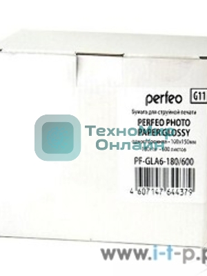фотобумага Perfeo PF-GLA6-180/600 Бумага Perfeo глянцевая600л, 10х15 180 г/м2 (G11)