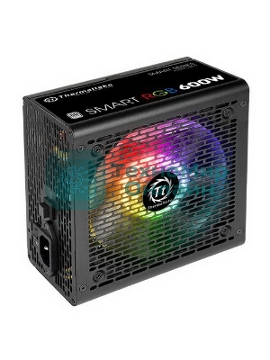 Блок питания Thermaltake Smart RGb (PS-SPR-0600NHSAWE-1), 600Вт, 80 PLUS, 120мм, черный