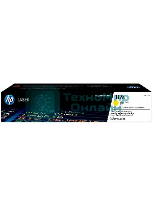Картридж лазерный HP W2072A (HP 117A) желтый для HP Color Laser 150/170 700 страниц