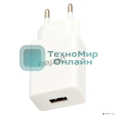 Сетевое зарядное устройство PERFEO с разъемом USB, 1А, белый